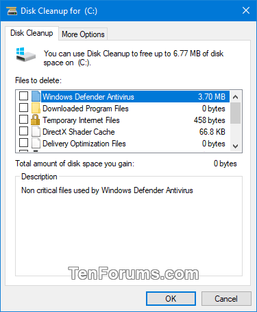 Check or Uncheck All Items in Disk Cleanup by Default in Windows 10-disk_cleanup_unchecked-1.png