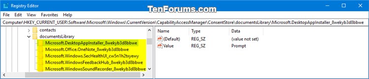 Allow or Deny OS and Apps Access to Documents Library in Windows 10-choose_which_apps_can_access_your_documents_library_registry.jpg