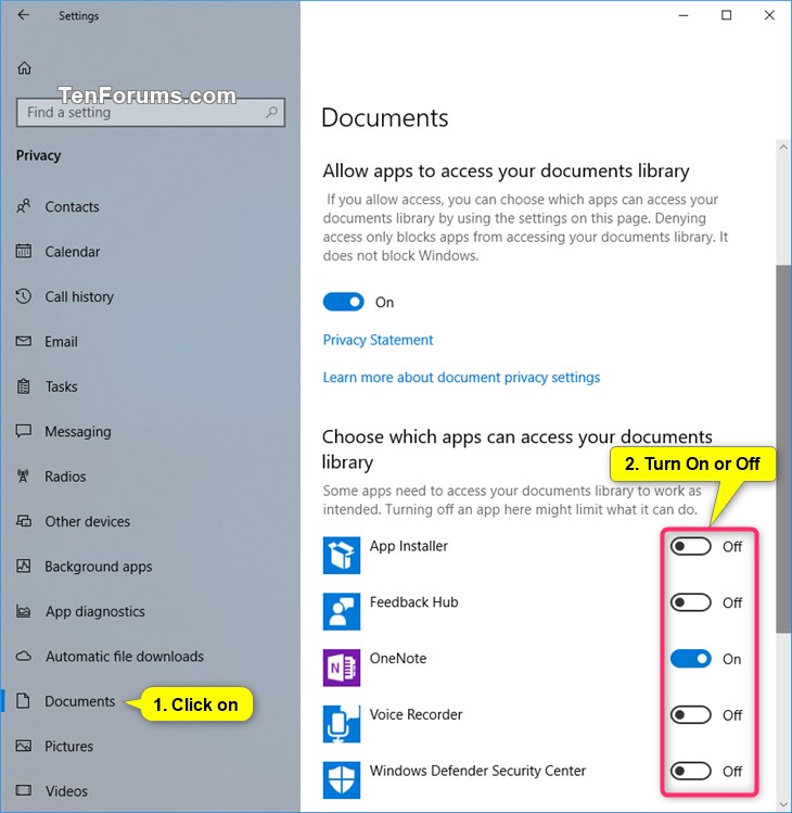 Allow or Deny OS and Apps Access to Documents Library in Windows 10-documents_library_access_for_specific_apps.jpg