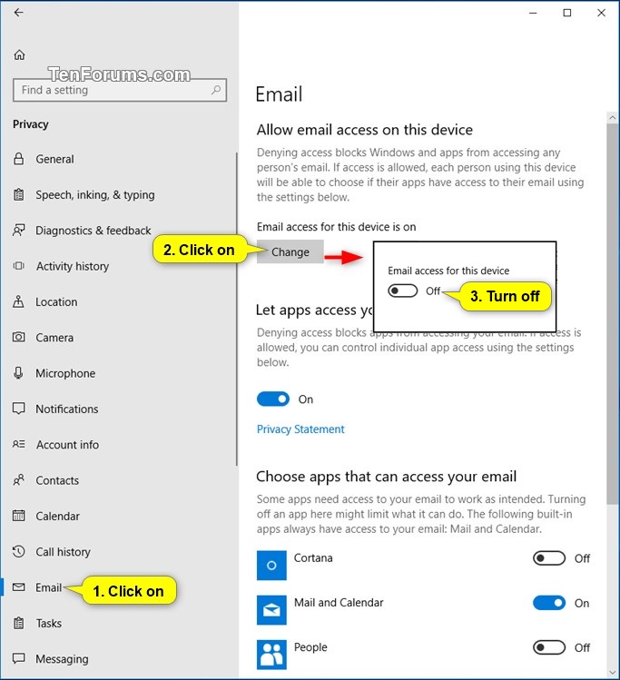 Allow or Deny OS and Apps Access to Email in Windows 10-email_access_for_device-1.jpg