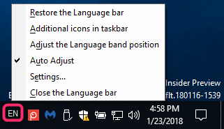 Turn On or Off Language Bar and Input Indicator in Windows 10-language_bar_docked_in_taskbar-2.png