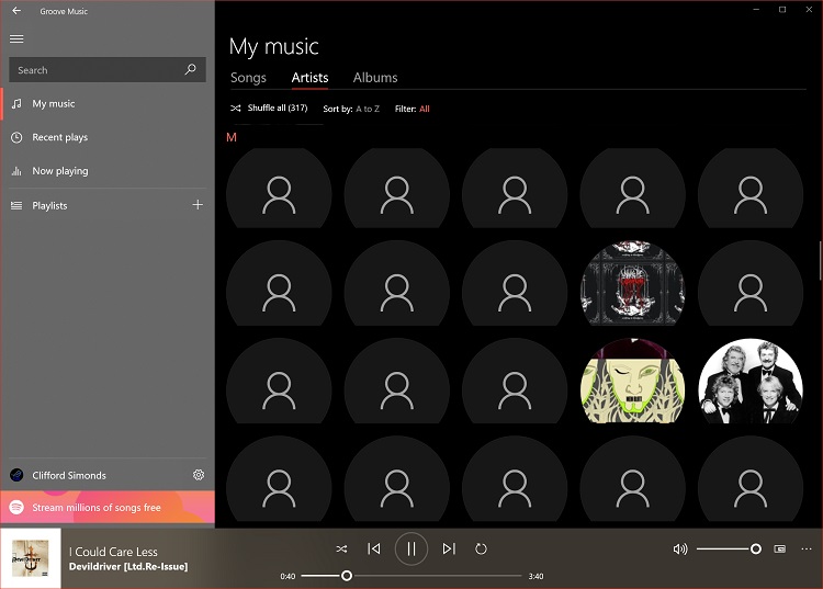 Set Now Playing Artist Art in Groove Music as Lock Screen - Windows 10-groove_music_display_artist_art-4.jpg