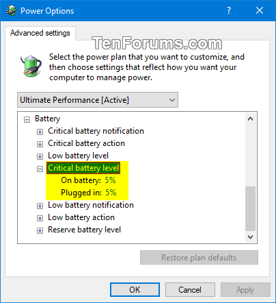 Change Battery Notification, Level, and Action Settings in Windows-critical_battery_level.png