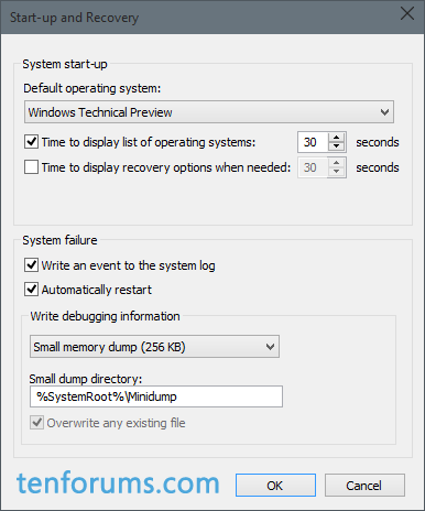 Configure Windows 10 to Create Minidump on BSOD-small-memory-dump-save-location.png