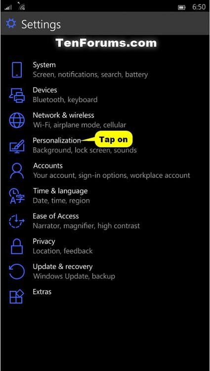 Turn On or Off Show more tiles on Start in Windows 10 Mobile Phone-windows_phone_show_more_tiles-1.jpg