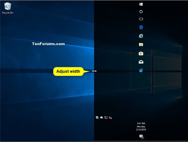 Change Height Or Width Size Of Taskbar In Windows 10 Tutorials