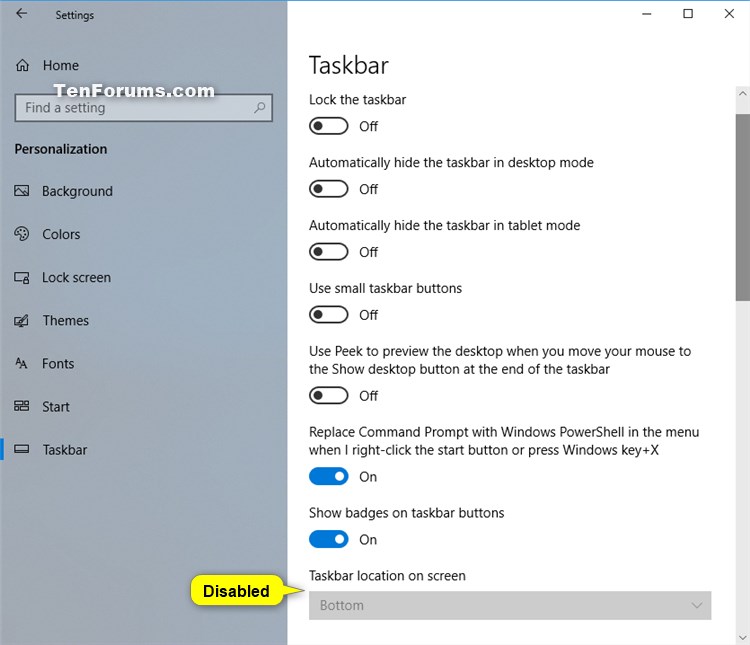 Enable or Disable Moving Taskbar Location on Screen in Windows 10-moving_taskbar_location_disabled.jpg