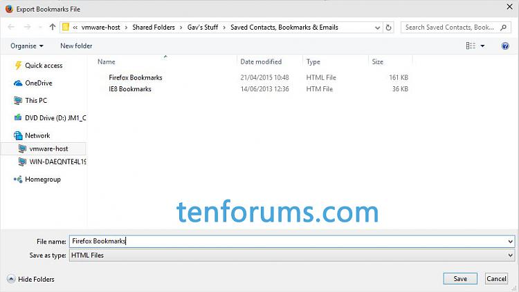 Import and Export Bookmarks as HTML in Firefox-save-location-1.jpg
