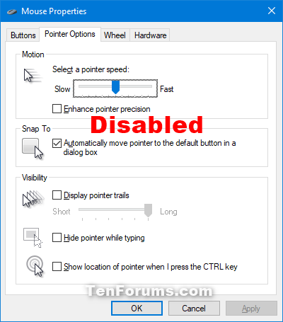 How to Enable or Disable Mouse Pointer Trails in Windows 11 