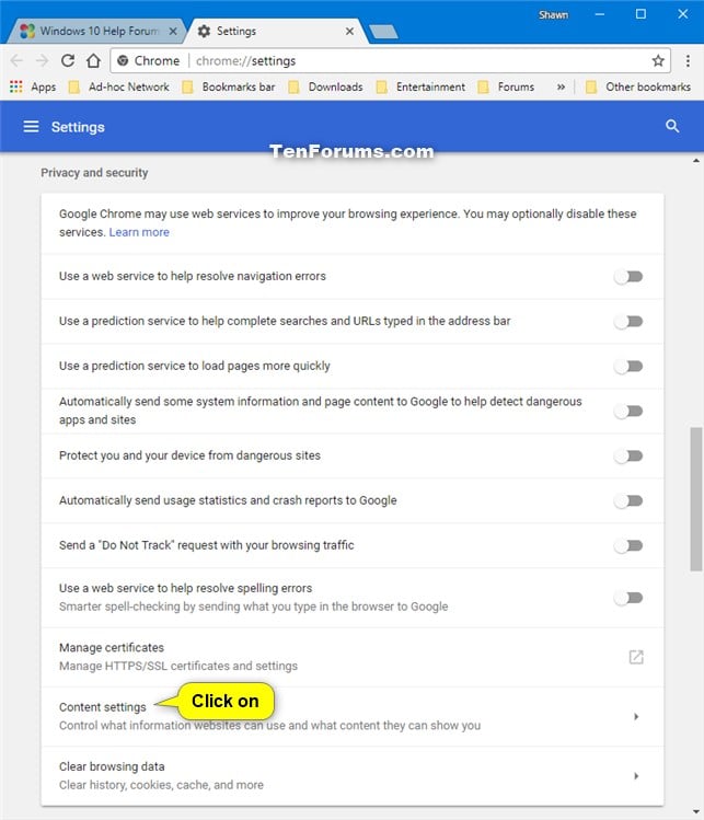facebook google chrome notifications