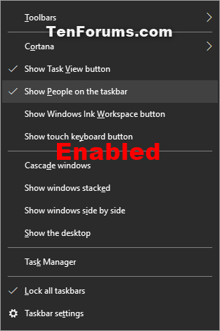 Enable or Disable People Bar on Taskbar in Windows 10-people_bar_taskbar_context_menu_enabled.png