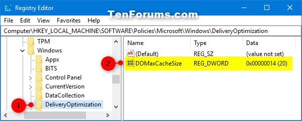 Change Delivery Optimization Max Cache Size for Updates in Windows 10-delivery_optimization_max_cache_size_regedit-1.jpg