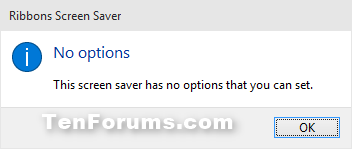 Change Screen Saver Settings in Windows 10-ribbons_no_options.png