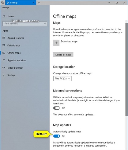 Enable or Disable Automatic Updates for Offline Maps in Windows 10-map_updates_default.jpg