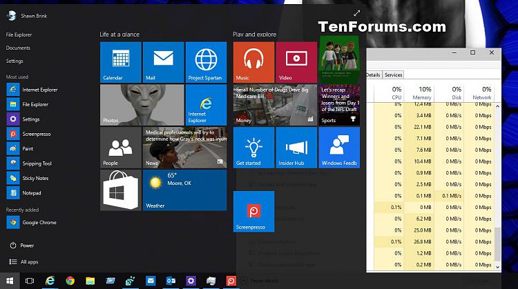 Turn On or Off Blur for Start Menu and Taskbar in Windows 10-start_menu_taskbar_blur_off.jpg