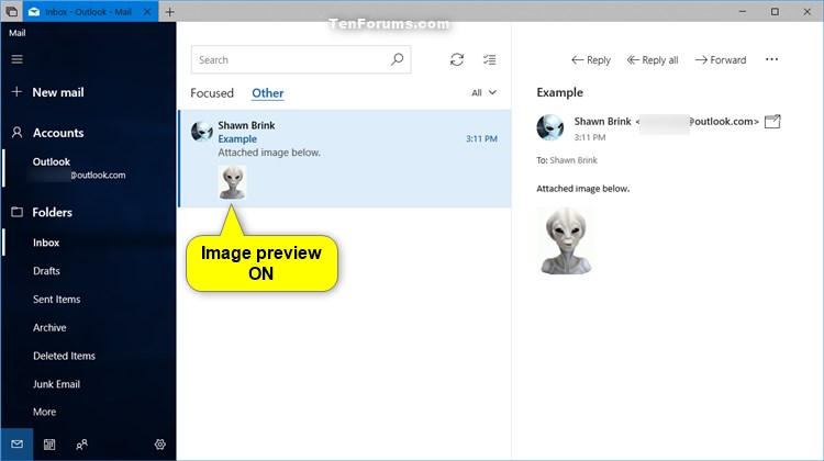 Hide or Show Attached Images in Message List of Windows 10 Mail app-mail_image_preview_on.jpg