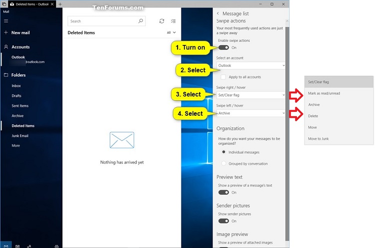 Turn On or Off Swipe Actions in Windows 10 Mail app-mail_message_list-2.jpg