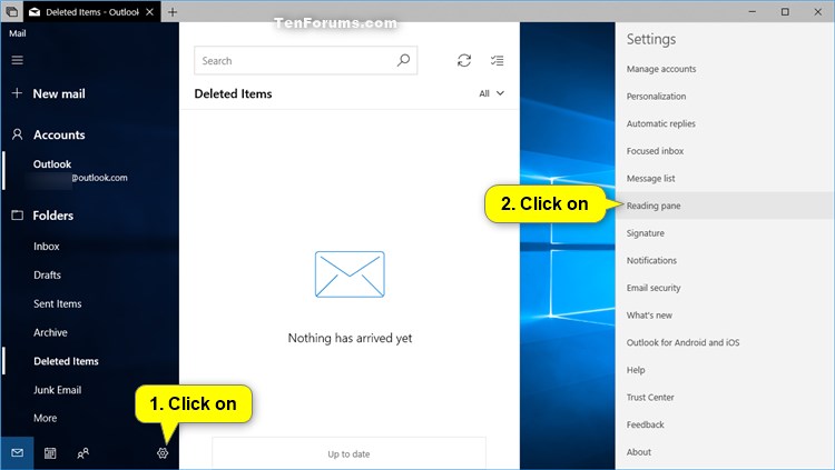 Change How to Automatically Mark Item as Read in Windows 10 Mail app-mail_reading_pane-1.jpg