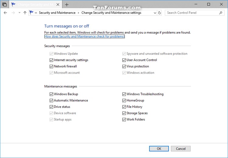 Backup and Restore Security and Maintenance Settings in Windows 10-security_and_maintenance_settings.jpg