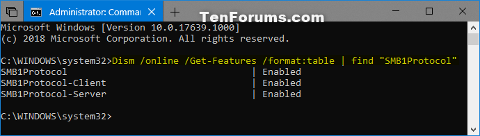 Enable or Disable SMB1 File Sharing Protocol in Windows-smb1_dism-1.png