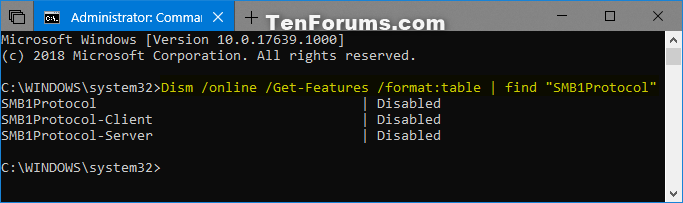 Enable or Disable SMB1 File Sharing Protocol in Windows-smb1_dism-2.png