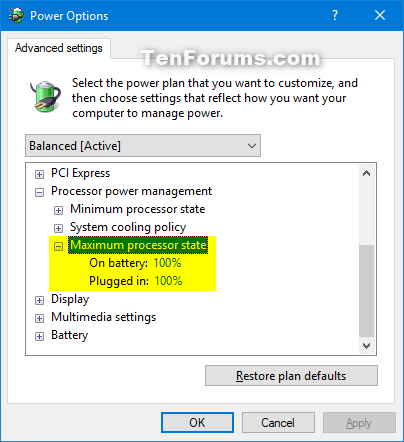 Add or Remove Maximum processor state from Power Options in Windows-maximum_processor_state.png
