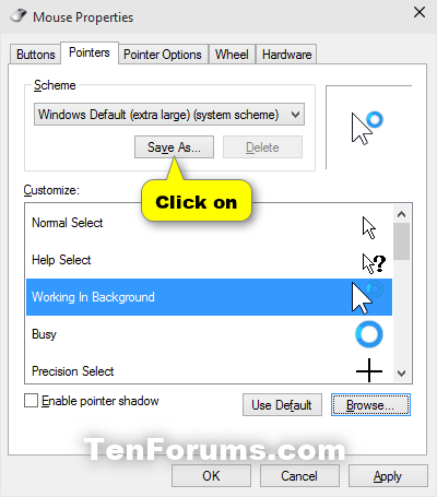 How to Change Mouse Pointer (Cursor) Color and Size in Windows 11