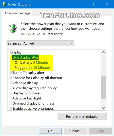 Add or Remove Dim display after from Power Options in Windows-dim_display_after.jpg