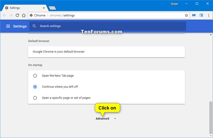 Turn On or Off Page Prediction in Google Chrome for Windows-chrome-advanced.jpg