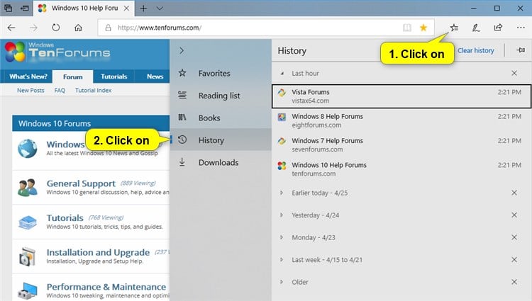 Enable Or Disable Saving History In Microsoft Edge In Windows 10 - Vrogue
