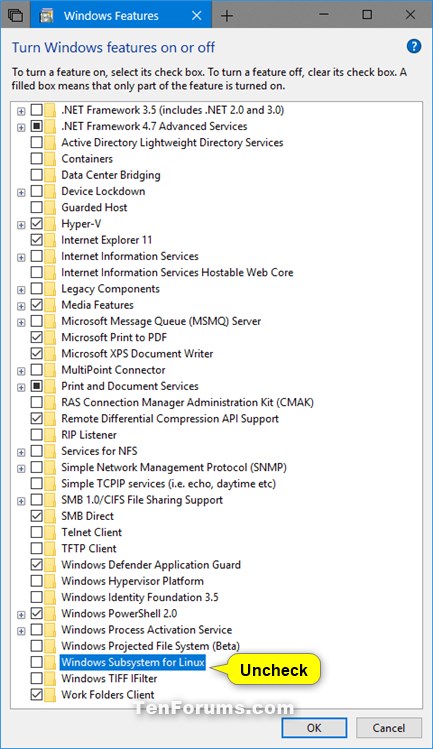 Enable or Disable Windows Subsystem for Linux WSL in Windows 10-disable_windows_subsystem_for_linux.jpg