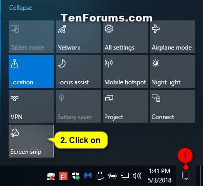 Take a Screen Snip with Snip and Sketch in Windows 10-screen_snip_action_center.jpg