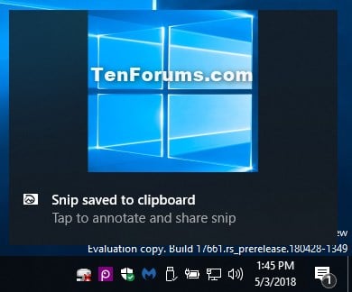 how to change screen snip shortcut