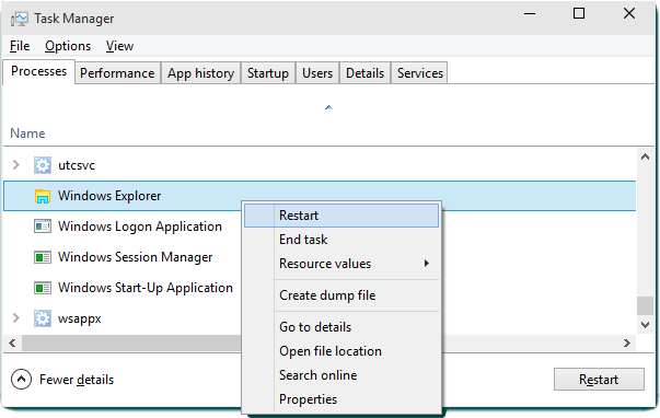 How to Restart the Windows Explorer.exe Process