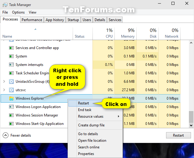 Restart explorer.exe Process in Windows 10-restart_explorer_in_task_manager-2.png