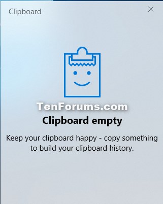 Turn On or Off Clipboard History in Windows 10-clipboard_history_empty.jpg