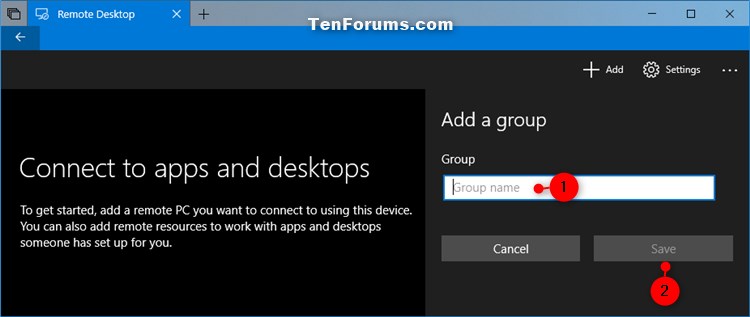 Add Remote Desktop Connection in Remote Desktop app on Windows 10 PC-add_group.jpg