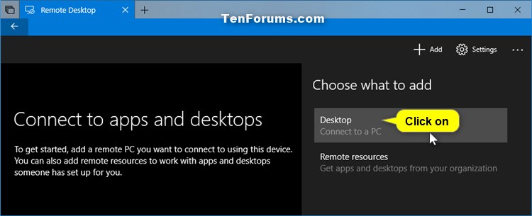 Add Remote Desktop Connection in Remote Desktop app on Windows 10 PC-add_remote_desktop_connection_in_app-2.jpg