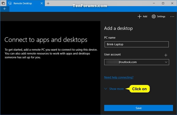 Add Remote Desktop Connection in Remote Desktop app on Windows 10 PC-add_remote_desktop_connection_in_app-5.jpg