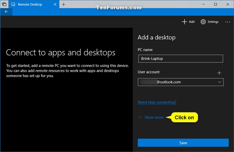 Add Remote Desktop Connection in Remote Desktop app on Windows 10 PC-add_remote_desktop_connection_in_app-5.jpg