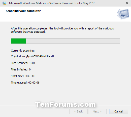 malicious software removal