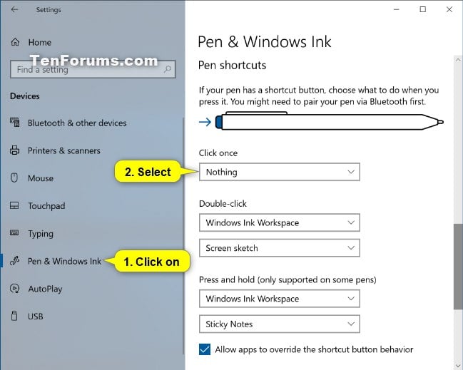 Change Pen Shortcut Button Settings in Windows 10-pen_shortcuts_click_once-1.jpg