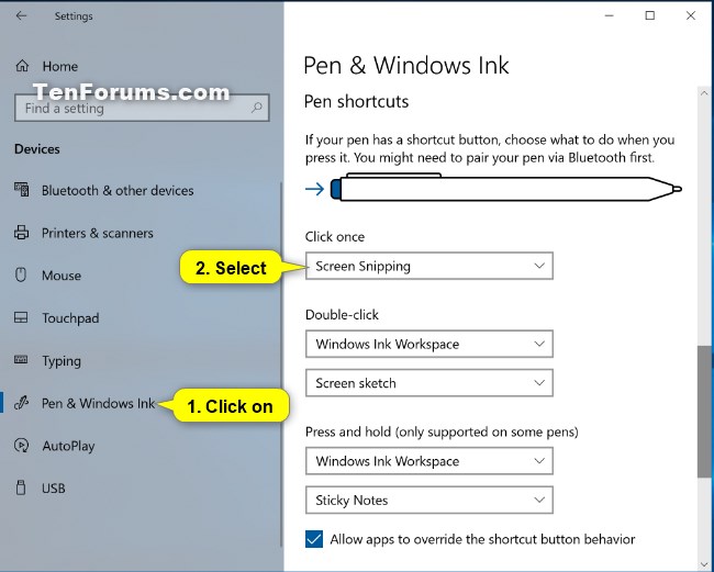 Change Pen Shortcut Button Settings in Windows 10-pen_shortcuts_click_once-2.jpg