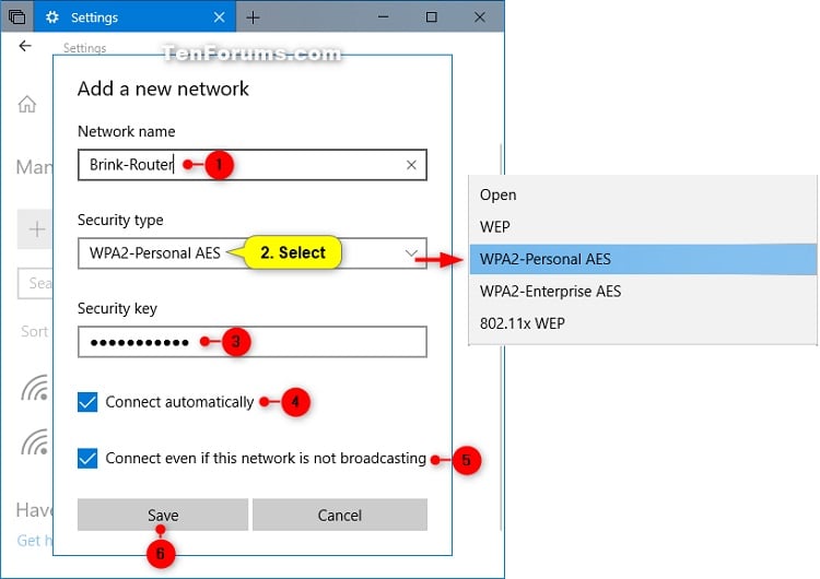 Add Wireless Network Profile In Windows 10 Tutorials