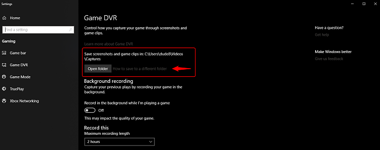 Move Location of Game DVR Captures Folder in Windows 10-game-dvr-settings.png