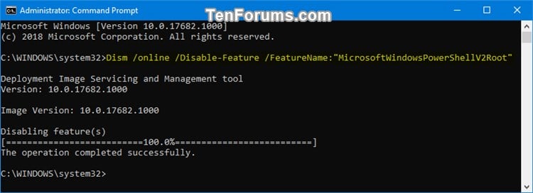Enable or Disable Windows PowerShell 2.0 in Windows 10-disable_powershell_2_command.jpg