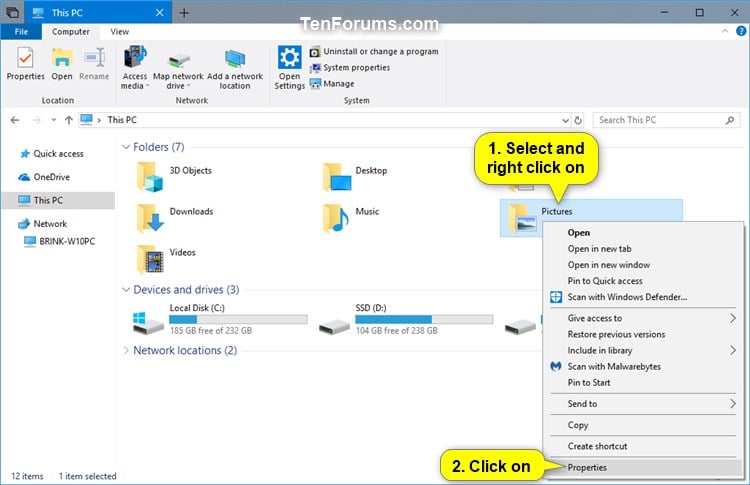 how to create shared folder windows 10