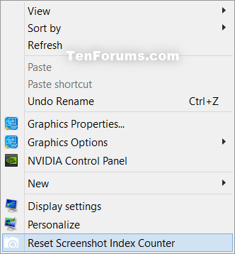 Reset Screenshot Index Counter in Windows 10-reset_screenshot_index_counter_context_menu.png