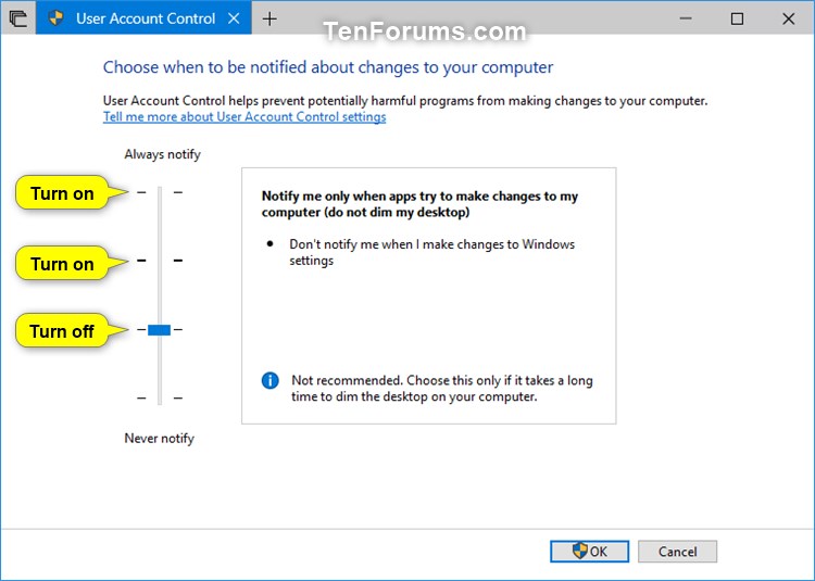 Enable or Disable Dimmed Secure Desktop for UAC prompt in Windows-uac_settings.jpg