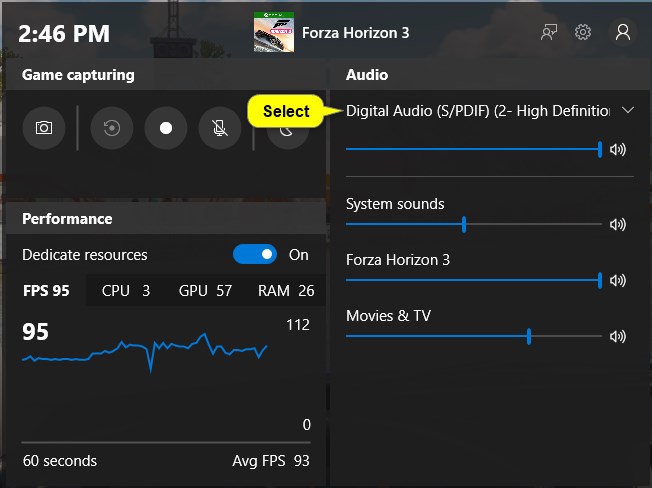 Change Default Audio Playback Device in Windows 10-game_bar_audio_playback.jpg